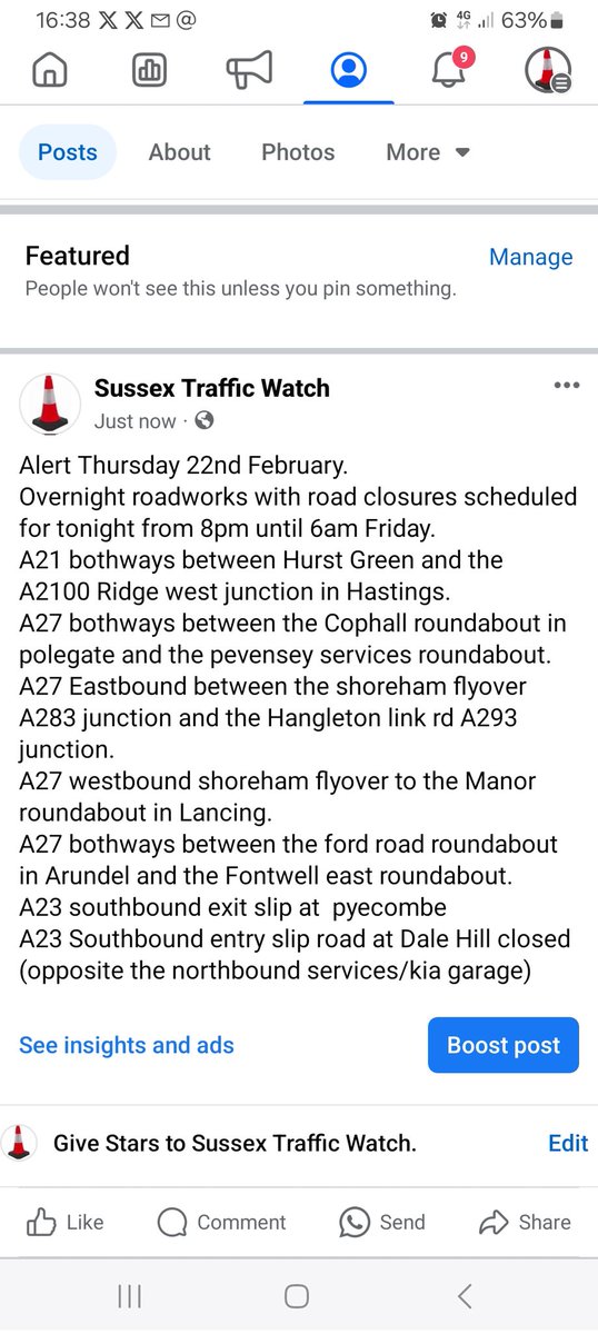 Overnight roadworks with road closures scheduled for tonight from 8pm until 6am Friday details below @SylvMelB @BBCSussex @SussexIncidents @hawkinthebury @hailshamfm @StagecoachSE @V2RadioSussex @MSR1038 @RegencyRadio