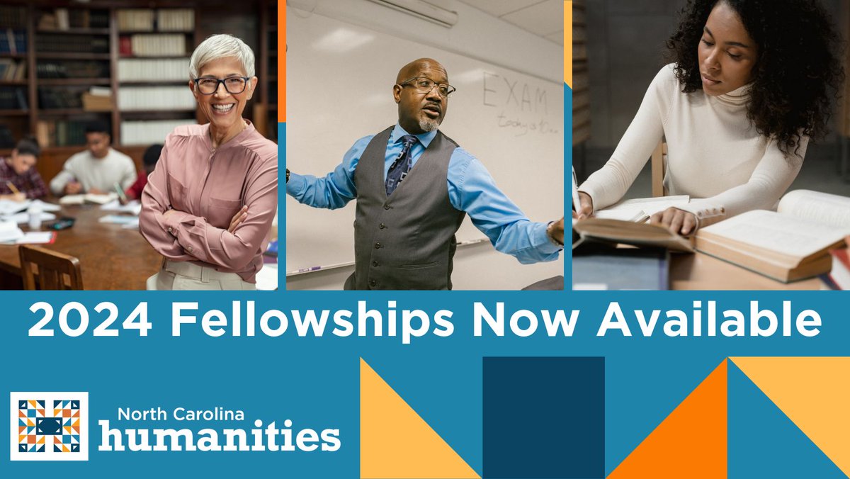 Great News! #NCHumanities has launched a new summer Fellowship program to support the faculty and staff of community colleges, colleges, and universities in NC. Want to learn more? Register for one of our upcoming webinars on Feb 27 and March 15 at Visit nchumanities.org/grants/.