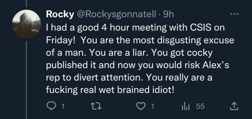 Derekrants's tweet photo. Chantelle Grayston

This woman was kicked out of our community for stealing, over 30k. 500 from myself personally, and another 2k from a fund that I had set up to help people. As well as many others.  We honestly just wanted to get away from her cancerous and toxic behavior, but since then, she has persisted in trying to do whatever she can to try and make us look bad. 

After admitting to stealing, she immediately went to another person who was told to leave the community, who was also the cause of the majority of Jeremy's charges. (Most of which have been dropped) and gave out people's personal addresses. 

This is the same person who once shared Chantelles friends' own personal intimate videos. (A.k.a. Revenge porn)

She has now resorted to making posts under my mother's gravestone pictures on Facebook to try and get me to retaliate, so she can then claim I'm attacking a poor, defenseless woman.

She has also claimed that we are "feds" while also working with said feds (pic below) 

You people stand hand and hand beside theives and can't understand why people won't unite with you.