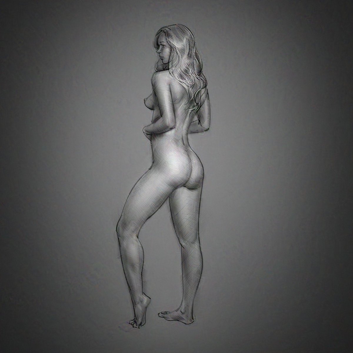 X’s content sensitivities are wayyyyy too stringent given some of the stuff I see out there - another digital life drawing sketch from yesterday- let’s see if it gets flagged. Shame if so.