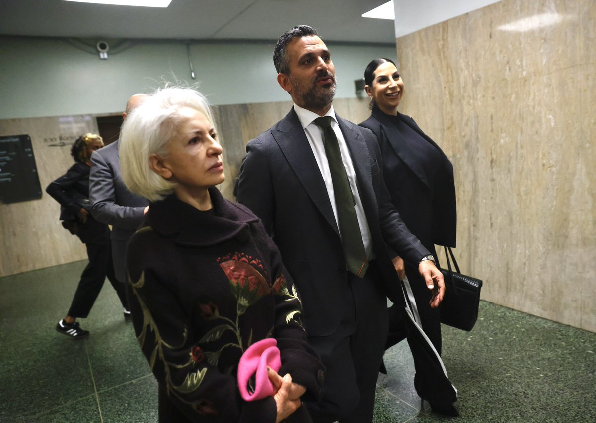 Mahnaz Momeni, mother of Nima Momeni, attorney Saam Zangeneh, and attorney Zoe Aron leave the Hall of Justice after hearing. Full story @KevinChron for @sfchronicle