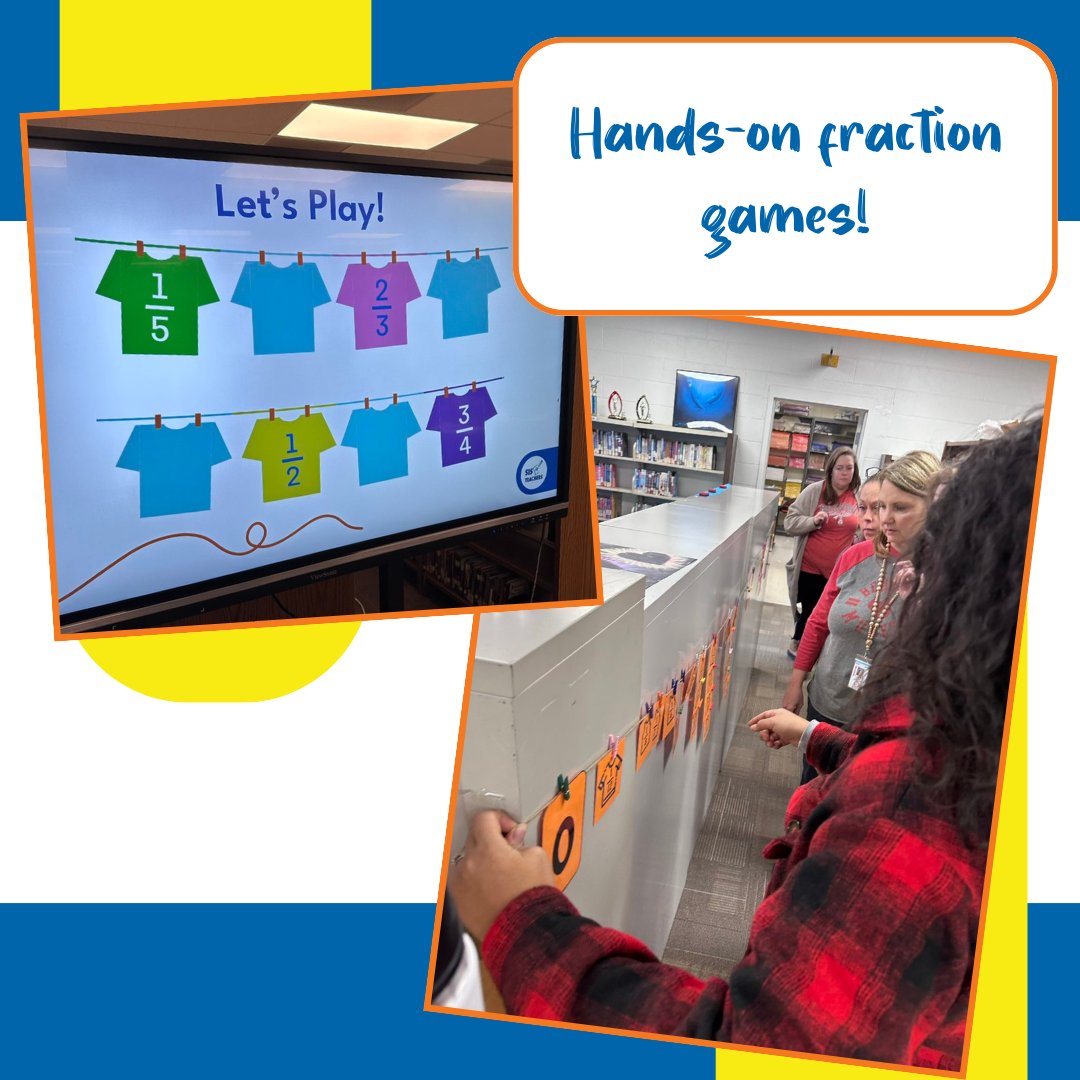 SIS4Teachers's tweet image. It doesn&apos;t take a magic wand to demystify fractions! ✨ 
We helped teachers at @bedfordschools get the resources they needed to equip their students to excel in fractions! 

#fractiongames #fractiontools #fractionsarefun #mathteacher #mathcoach #mathpd