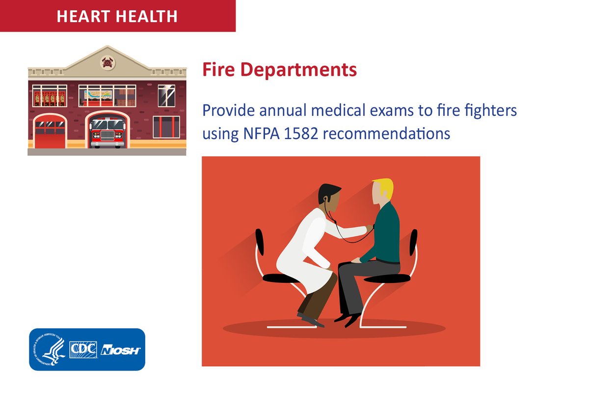 Keep #firefighters safe on the job and provide annual medical exams to prevent heart disease, heart attack, and other heart-related events. #HeartMonth #OurHearts