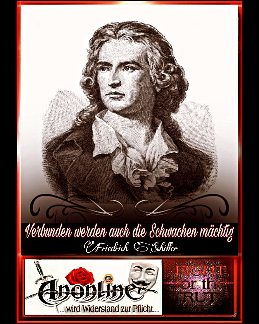 TheAnonline's tweet photo. 🥁 Verbunden werden auch die Schwachen mächtig 🥁

#friedrichschiller #wahrheit #lyrics #geschichte #schiller #deutschland #österreich #schweiz #intuition #selbstbestimmung #kollektiv #anonymous #opunite #opreunion https://t.co/BMugcUQgIJ