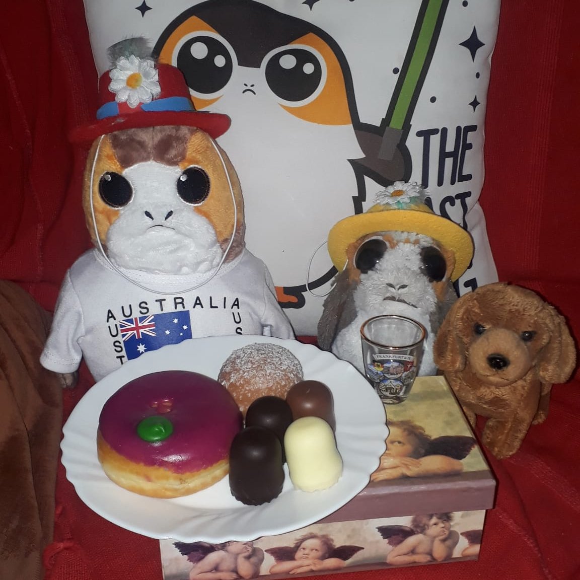 G'day, Bobby McQuarrie talking. We had Fasheengsdeensag last week and I was introduced to the German Carnival traditions - including the very tasty and rich Berliner doughnuts. Bert showed me all the fun stuff about the so-called 'fifth season'. 😁 #porg #porgs #PorgeanEmpire
