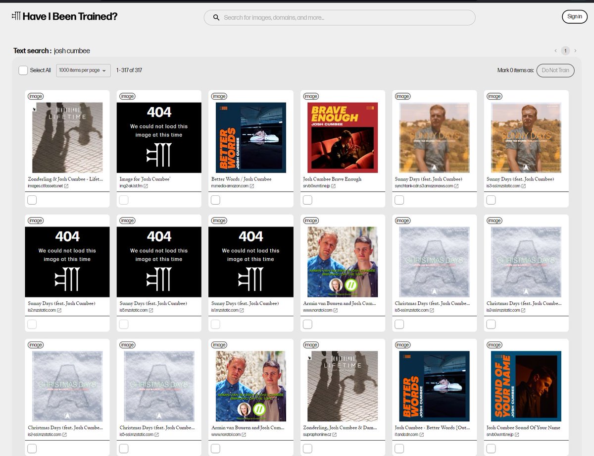 Discovered all my single/album covers in several training data sets. Thanks for the great tool @spawning_