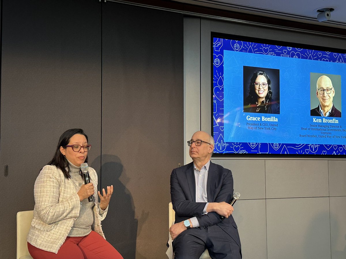 Thank you Grace Bonilla, President and CEO @unitedwaynyc for sharing the great work being done in the community. @Hearst is proud to be your partner.