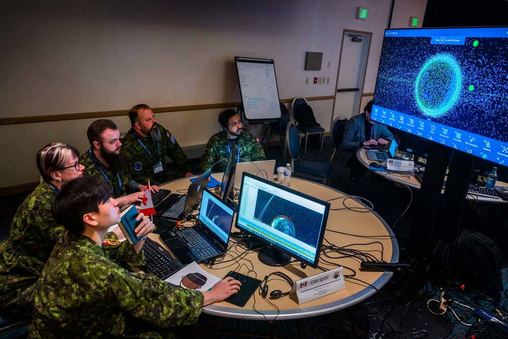 JoletteRichard's tweet photo. #22Wing members recently joined other @CanadianForces members as well as Allied partners in the #USSPACECOM Global Sentinel exercise, designed to strengthen and grow internal partnerships, improve operational collaboration, and promote responsible behavior in the space domain. https://t.co/viaSqSyWxs