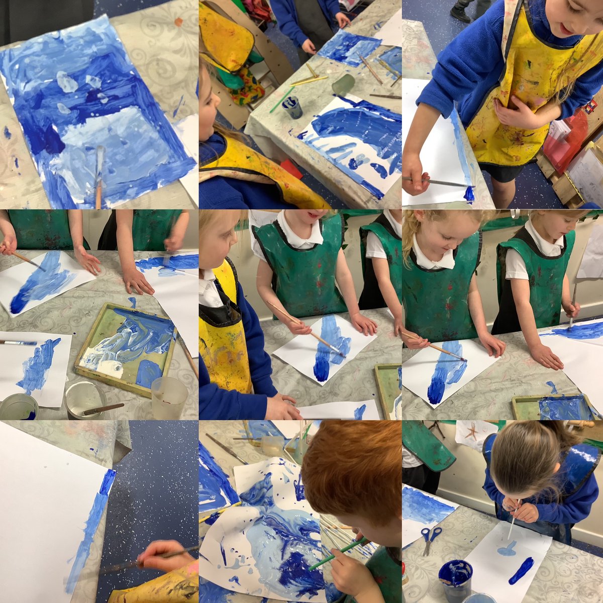 Inspired by our story 'The Gingerbread Man' we loved exploring tints to create our very river paintings! <a href="/TorrisholmeCPS/">Torrisholme Primary School</a> <a href="/TCPSArtists/">Artists Assemble</a>