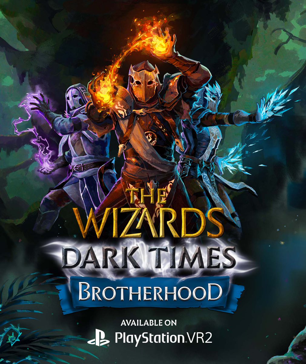 BIG NEWS! 🌟🧙‍♂️ Wizards Dark Times: Brotherhood is now available on PlayStationVR2! GET IT HERE 👉 store.playstation.com/concept/100084… Big thanks to @PlayStation 🔥 #TheWizards #VirtualReality #VR #Gaming #Playstation #PSVR2