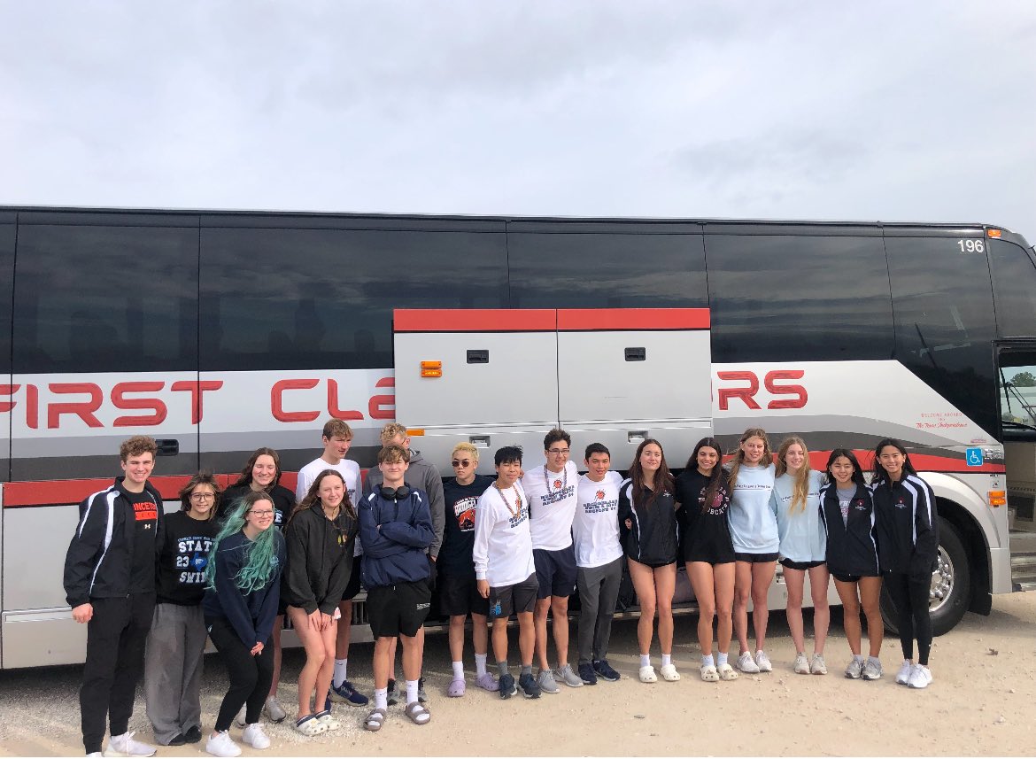 And, they’re off! Good luck to all of our state swimmers and divers who will compete in Austin this weekend! We are so proud of you! @CFISDAthletics