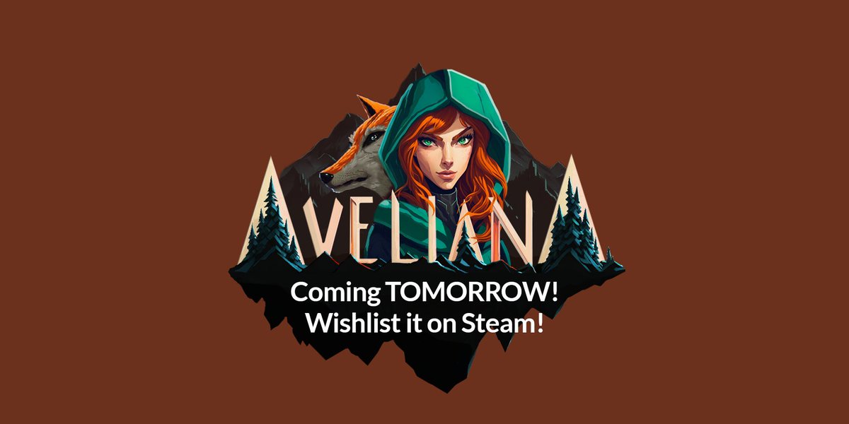 Hey! Aveliana will be out tomorrow!!! Please share the news. I'm so excited about it.

#indiegame #gamedev #indiedev #gaming