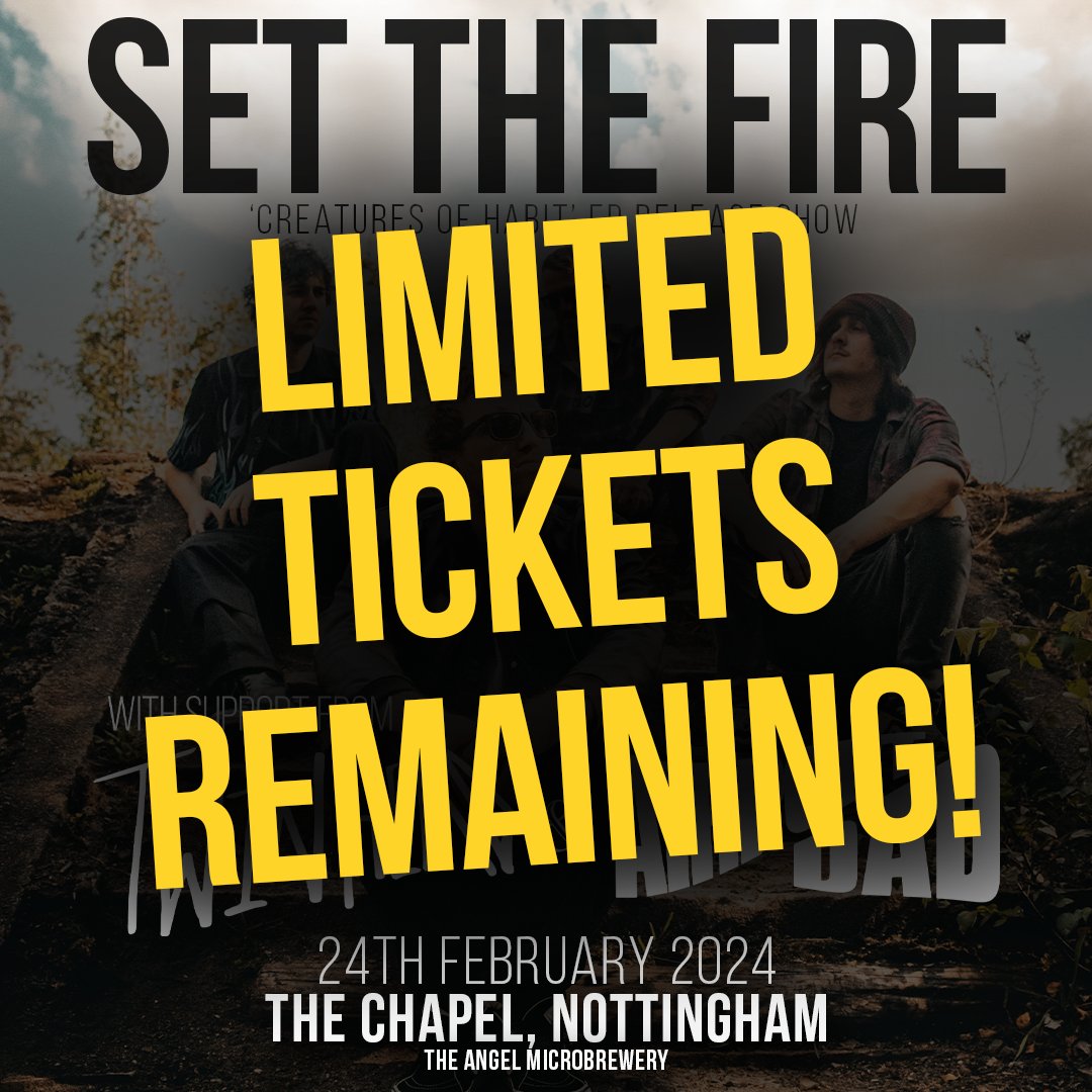 SetTheFireUK's tweet image. 🚨LOW TICKET WARNING🚨

Be sure to get your tickets to avoid being disappointed on the door

Thank you to everyone who bought tickets, it's gonna be a good one!

Tickets:
wegottickets.com/event/606898