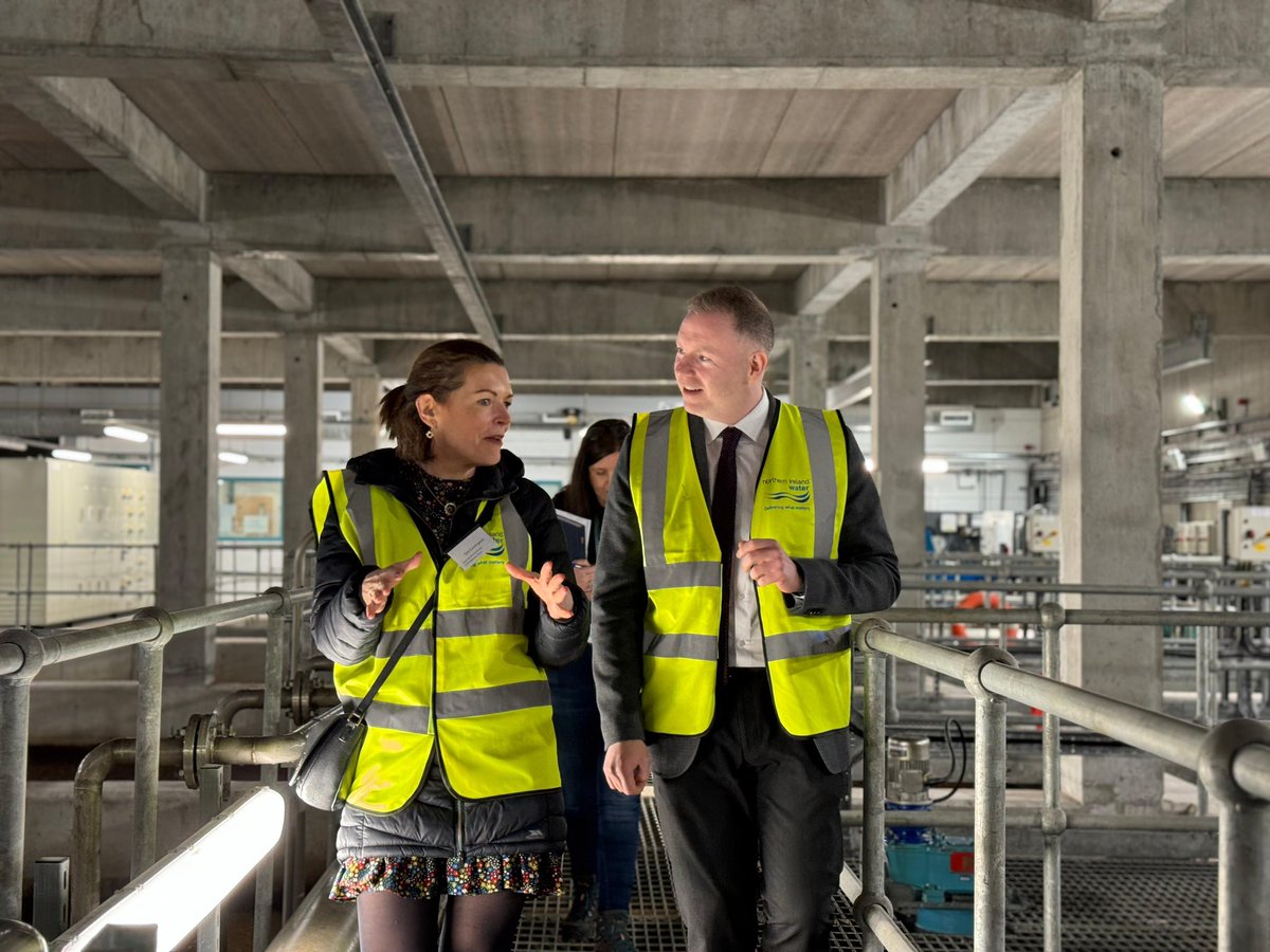 Great to visit Fofanny Waterworks in the heart of the Mournes today 💦 This underground facility can take 20 okympicsized swimming pools of water from the Mournes every day and leave it clean & healthy to drink🚰