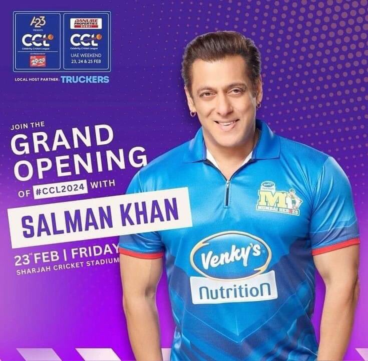 #SalmanKhan #CCL2024 #sharjah #Dubai #latestpost #Shantuna_Salman_Ki_Deewani.🥰🤗