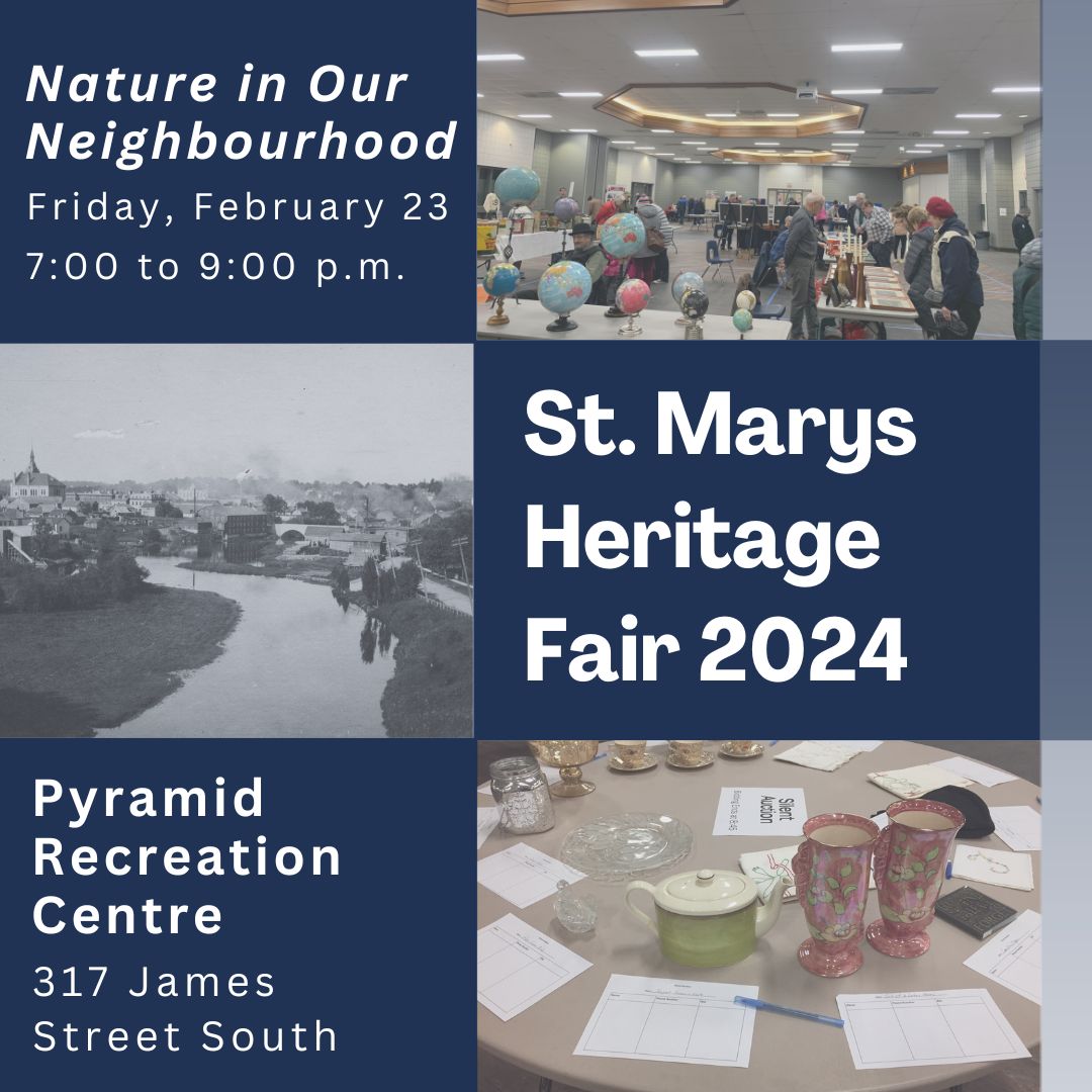 We are excited to be part of the St. Marys Heritage fair again this year. We will be at the Pyramid Recreations Centre this evening from 7:00pm - 9:00pm!