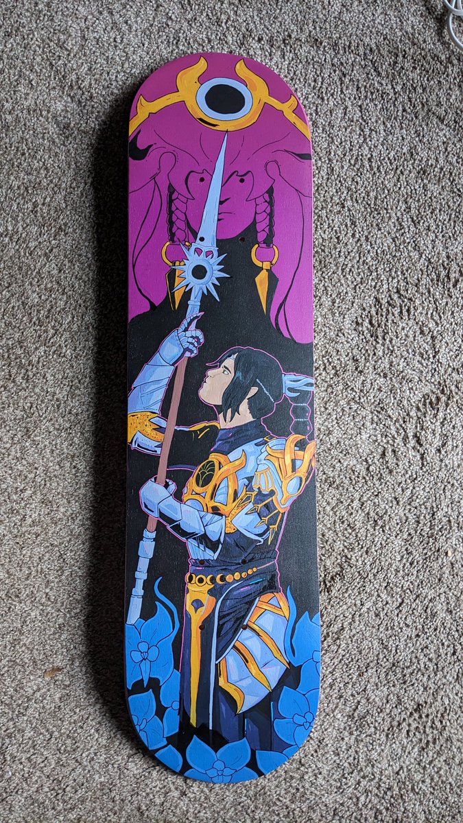 I couldn't help myself, I painted another BG3 board. This time featuring God's favorite princess shadowheart and her favorite flowers. 

Lady Shar help me, I think I have a new favorite hobby.