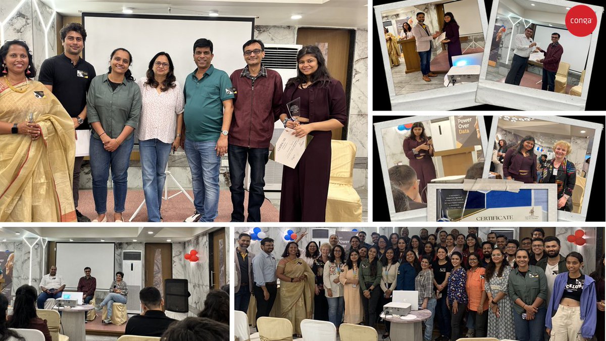 LifeAtConga's tweet photo. 50+ tech writers from 15 companies in India gathered for the first in-person conference by Technical Writers Tribe in Ahmedabad. Conga's Sanjeevani Agarwal inspired with 'Code to Content,' while Anand Mehta explored tech writing. A day of learning left everyone energized! 🌟 https://t.co/DZ8knZWbH8