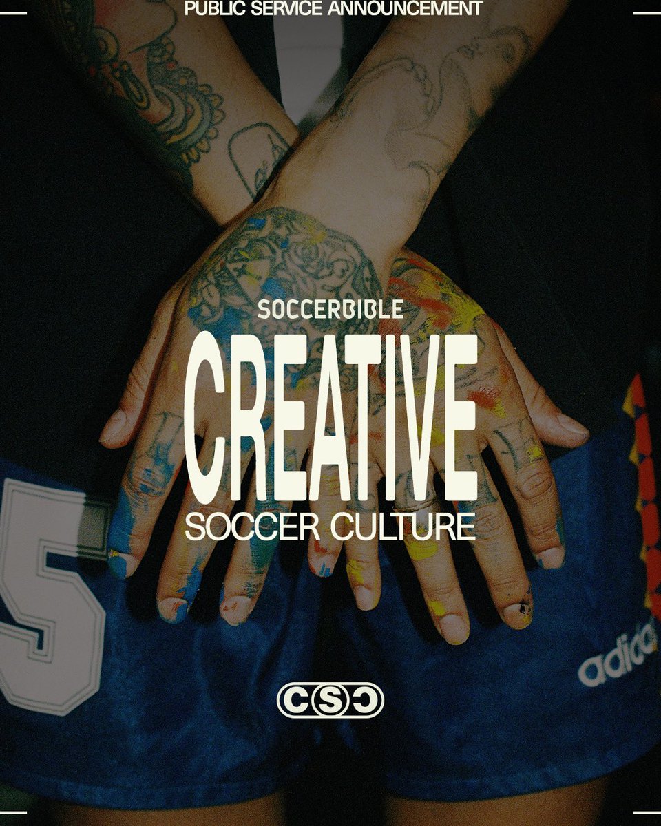 SoccerBible's tweet image. Our next chapter starts here. No stakes. No boundaries. No right or wrong. Keep it locked to SoccerBible as we embark on this exciting new journey of Creative Soccer Culture.