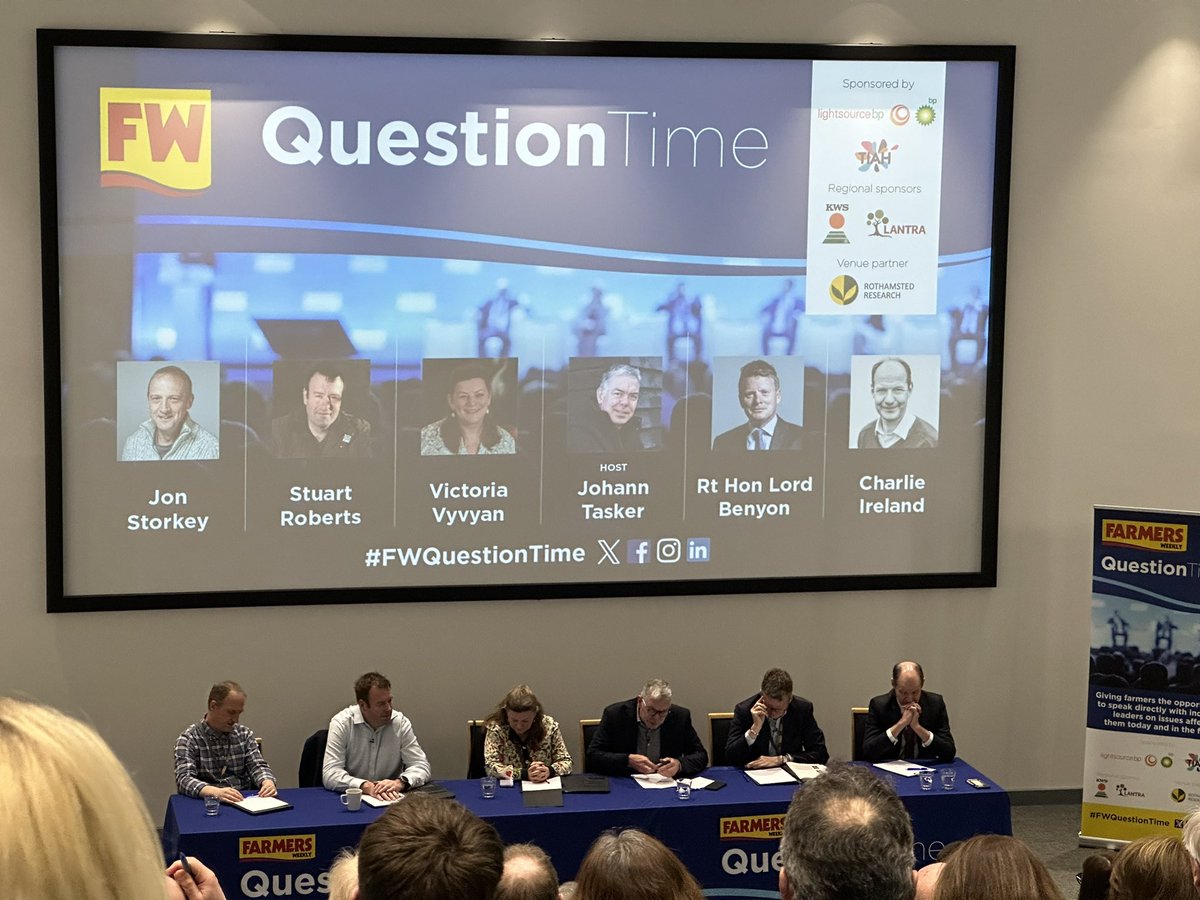 nealev's tweet image. First up, question on Are we sleepwalking into Food Insecurity? from #Rothamsted #PlantPathologist @JonathanSWest1