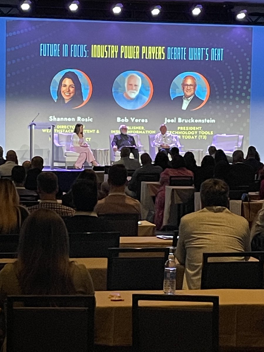 .@FinTechie, joined @BobVeres on stage yesterday at the @advyzon Conference in Phoenix. Moderator @ShannonRosic added poise and asked some challenging questions. Follow along using the hashtags below if you'd like to see more of what's happening at #TAC24#AdvyzonConference