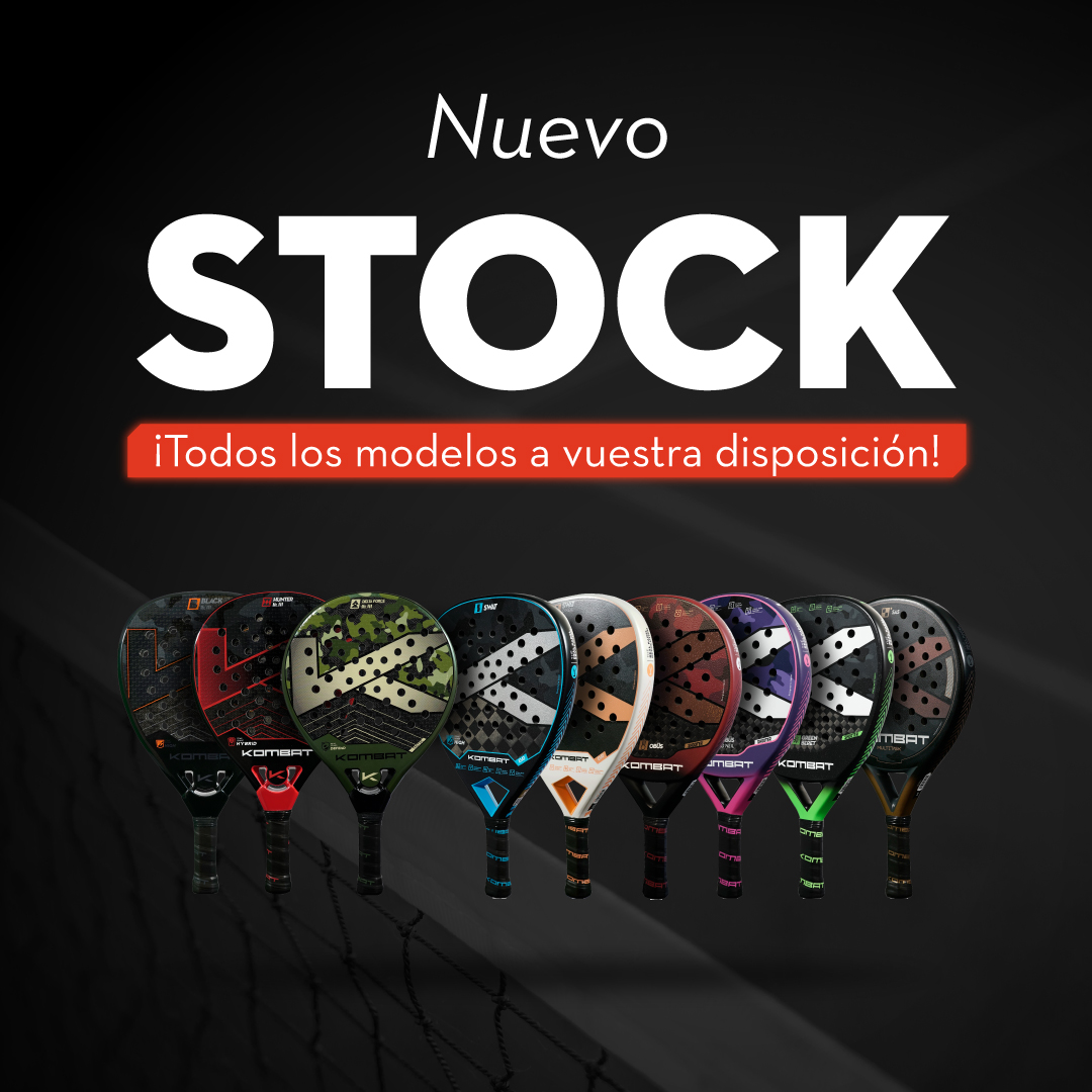 ☝️ ¡¡Volvemos a tener stock de todas nuestras palas!! 🚀⚔️

Entra en kombatpadel.com y elige tu favorita 😃

📦 Gastos de envío GRATIS para compras superiores a 79€ en Península y Baleares
