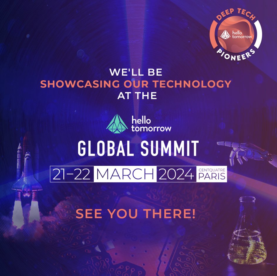 SolairesInc's tweet photo. We’ve got news!🗞️

After being selected as a @hellotmrc Deep Tech Pioneer, we’re taking this opportunity to showcase our technology at the Global Summit on March 21st and 22nd in Paris!

Come by and say hi! 👋
Get your tickets here
👉https://t.co/QGK9fpWdzc https://t.co/mCNX05tgcf