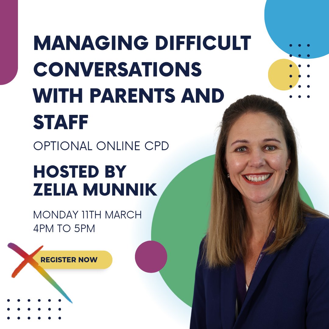 We are so pleased to offer this optional online CPD to ALL OUR SCHOOLS working with us on the ECF programme. Hosted by Zelia Munnik, one of our experienced primary and secondary headteachers, she will provide you with practical strategies and tips on managing tricky conversations