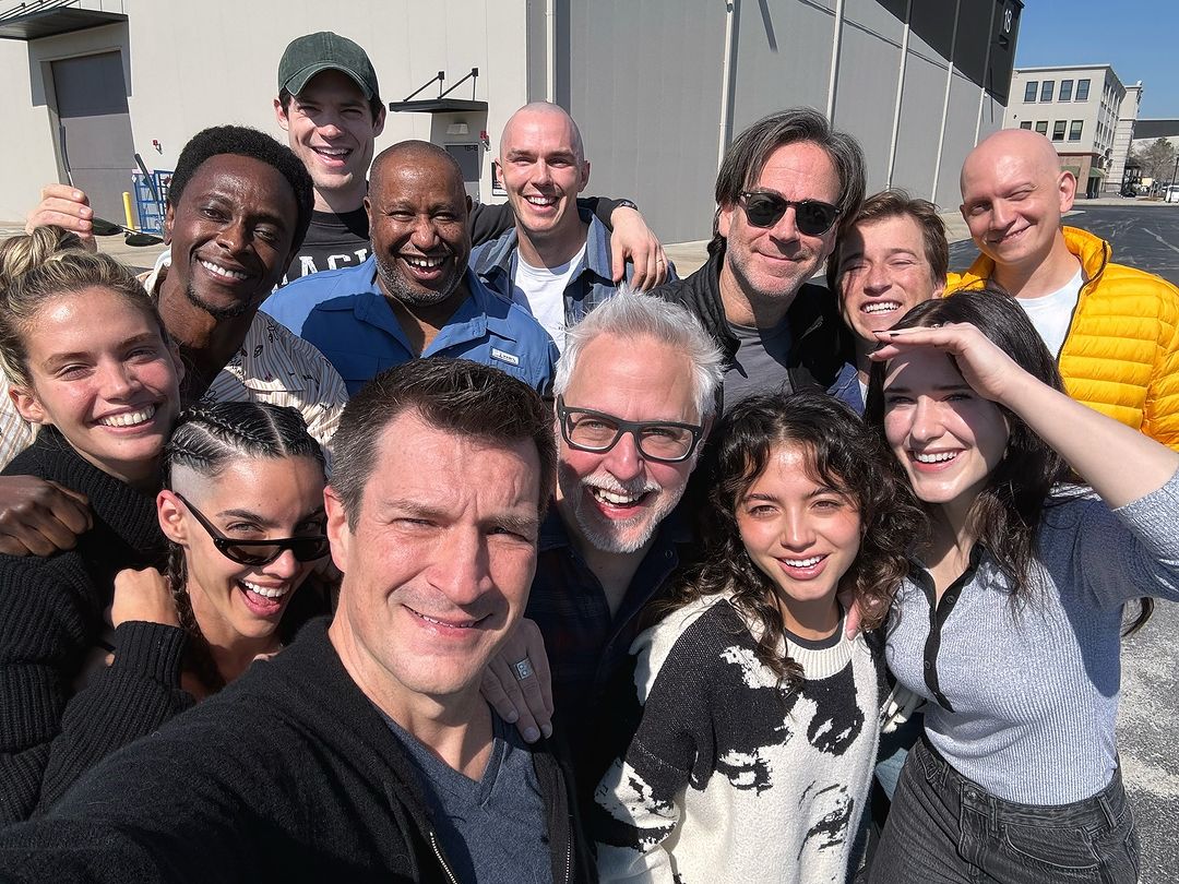 "All together for the first time!" - James Gunn shares a #SupermanLegacy cast photo thr.cm/NTTzcZ2