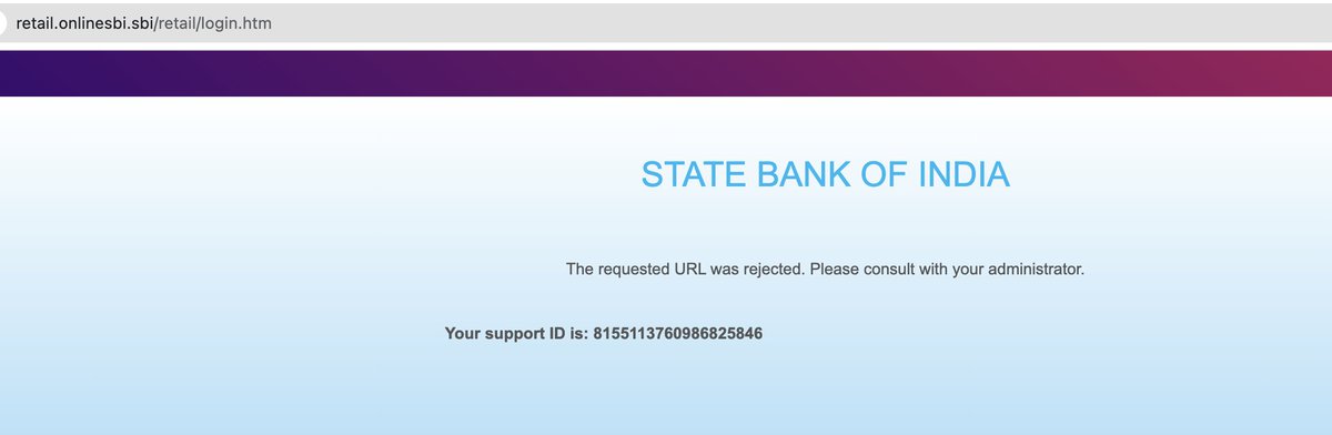 uc_ltd's tweet photo. @TheOfficialSBI The net banking site is not working since evening #SBI #netbanking https://t.co/SXp00JMMMb