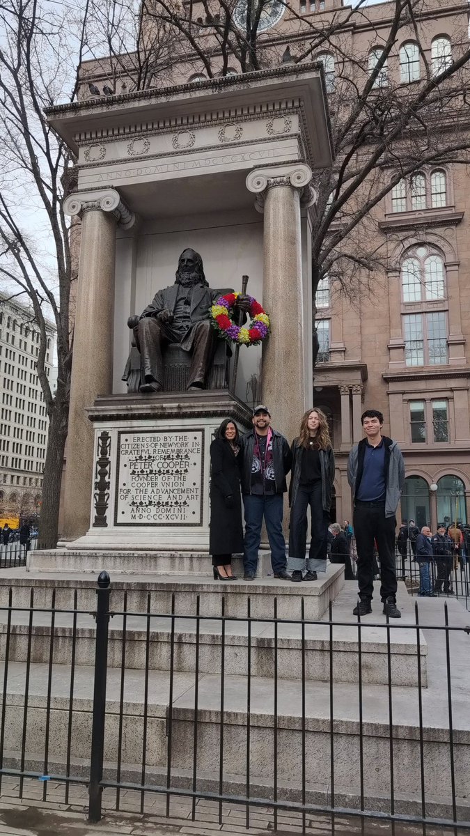 An annual tradition continues despite last week's snow... Happy birthday &amp; thanks again Peter Cooper!