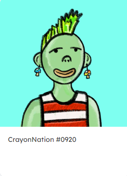 CrayonNationNFT's tweet photo. Hello world!! ⚡️☀️

I am the green man on Cardano!! 🧌🔥

With CrayonNation-0920💯

#CNFTCommunity #Cardano #clayway https://t.co/KubQsrdRpO