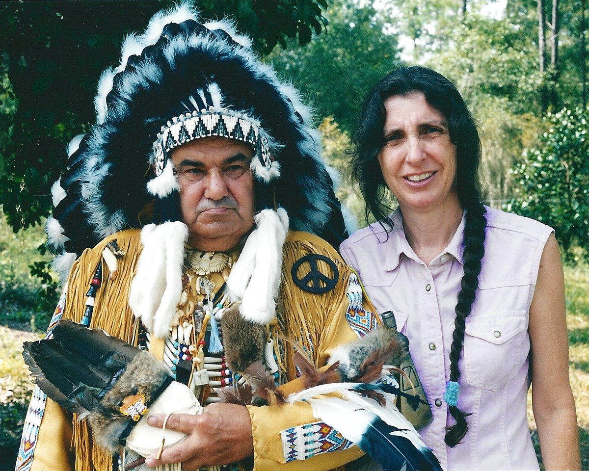 Rosemary got a huge kick out of my husband's Ethics in America class where his students included an Indian chief. Cherokee chief Ponaycatawa Moitoee blessed our efforts on the Shoal Sanctuary land, became a lifelong friend of our family. #christinalarsonauthor #Memories