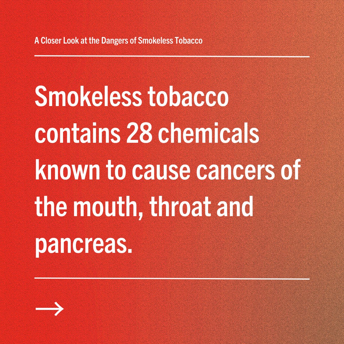 StopsWithMe's tweet photo. #ThroughWithChew week is here! This week, the focus is on the dangers of smokeless tobacco.

Remember: Smokeless doesn't mean harmless. 🚭 https://t.co/Ce5zsYrwRa