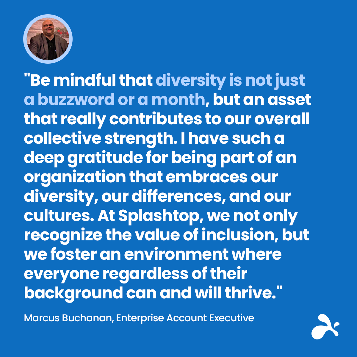 Splashtop's tweet photo. Celebrating #BlackHistoryMonth at @Splashtop, we honor the diversity that strengthens us. We're proud to create an environment where we embrace every voice and culture, not just this month, but every month. Here's to growing stronger together💪

#DiversityInTech #InclusionMatters https://t.co/VyoPQTRWND