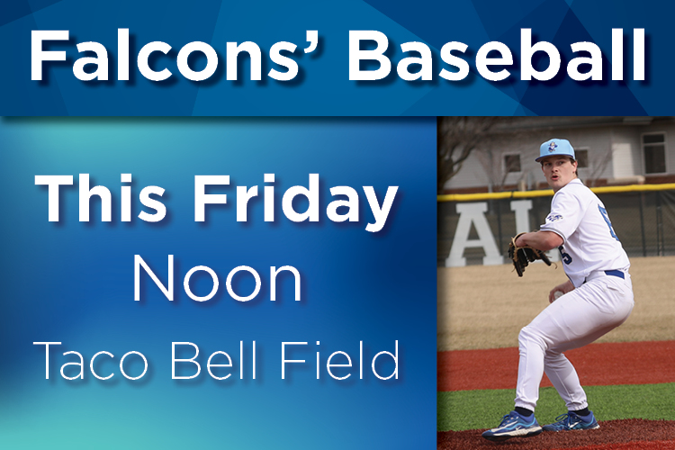 ECC_Falcon's tweet photo. Join us tomorrow at Taco Bell Field where the @ECCFalconBSB will take on Milwaukee Tech!
#ECCFalcons #BirdsOnTheBat https://t.co/WiNegVJVzM