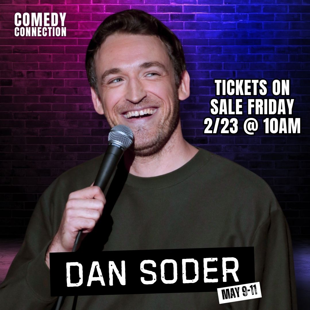 Tickets for @dansoder go on sale Fri at 10am! Get yours quick, these shows will sell out fast! bit.ly/3uOWuRq