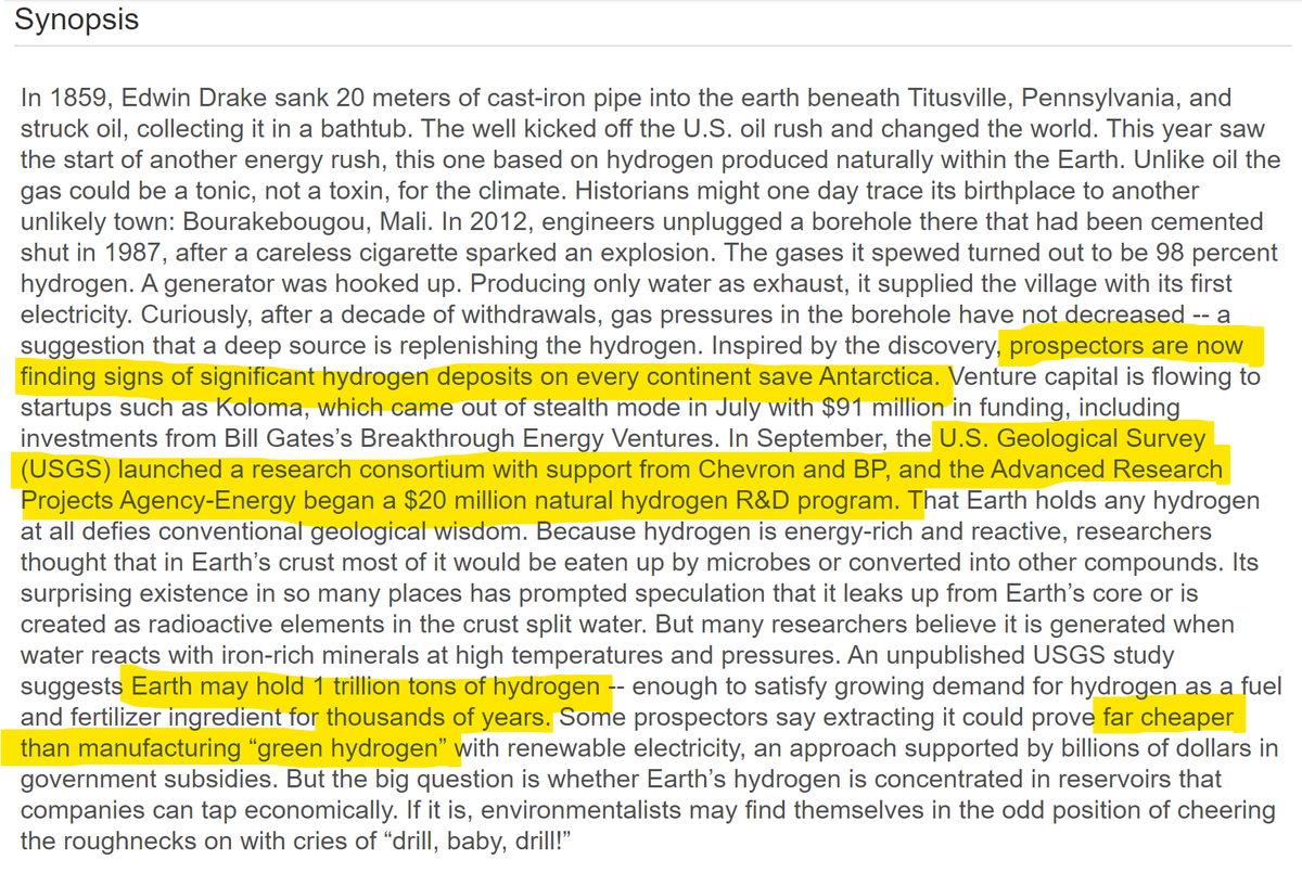KeithDPatch's tweet image. 1/
At 2024Feb17 @aaas @AAASmeetings "Hunt for Natural Hydrogen Heats Up", legit presenters from @USGS @CUBoulder @coschoolofmines discussed natural #Hydrogen supplying 🌎 needs "for thousands of years!"⤵️
bit.ly/3ORVWRK #H2 #NaturalHydrogen #GoldHydrogen #WhiteHydrogen
