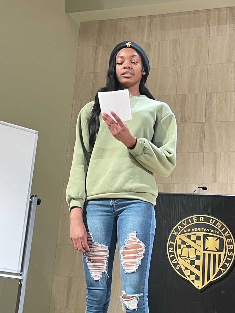 DrCpolsc260's tweet photo. 1/Here some pics of our awesome #SXU students reading their work in our Democracy Neefs Poets poetry Slam last night. #democracyneedspoets https://t.co/IXHjQ6o8U1