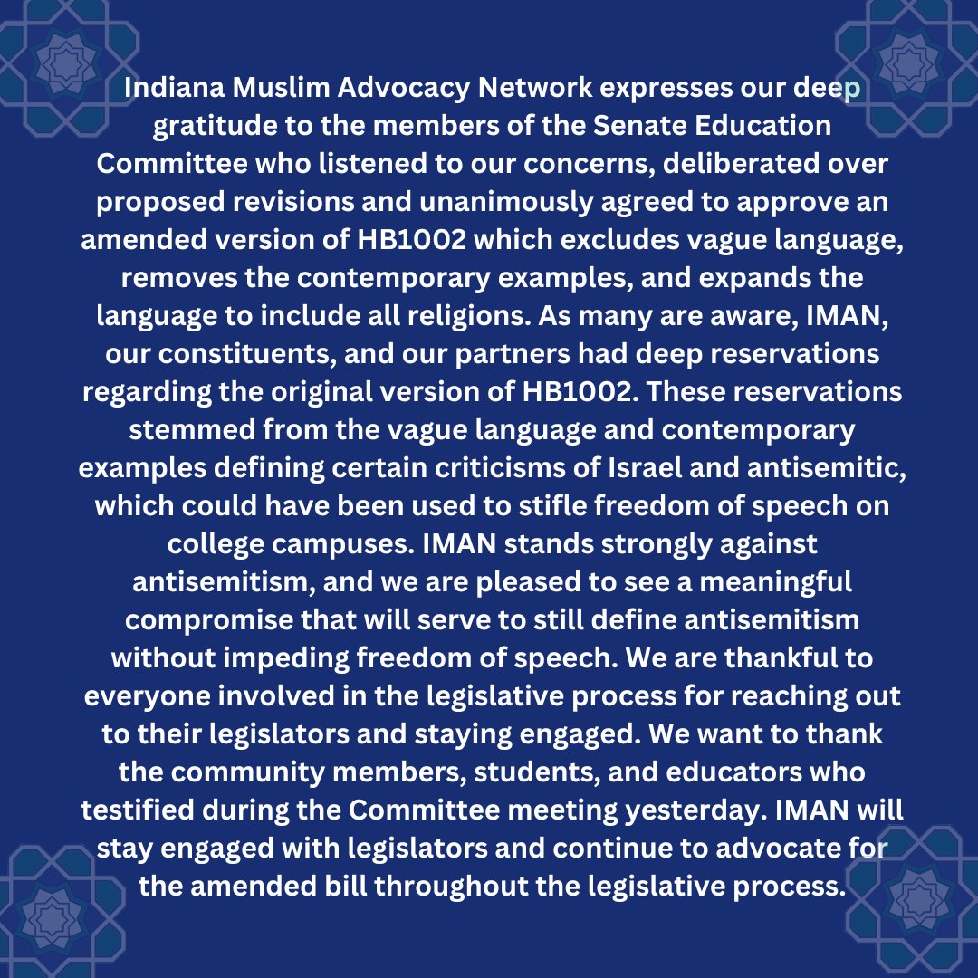 Indiana Muslim Advocacy Network (@imanassociates) on Twitter photo 