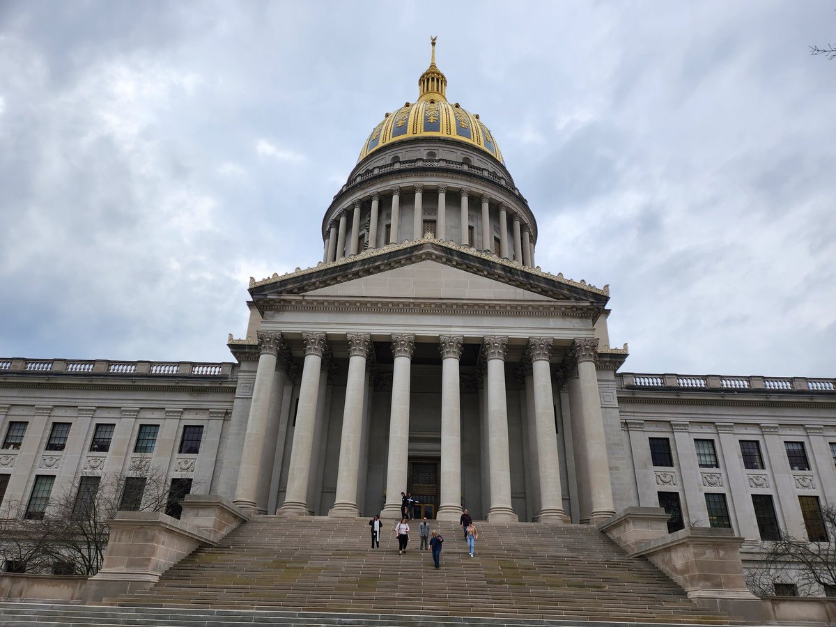 At the WV state Capitol today for undergraduate research day. Amazing work being done by students all over our state!