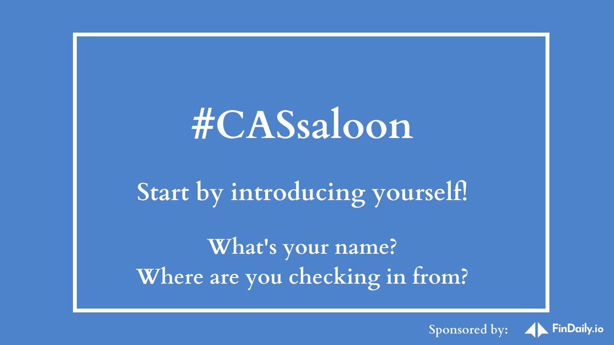 Set those deadlines aside and come belly up to the virtual #CASsaloon on X #CASTwitter and #TaxTwitter 🍻🥂

Sponsored by @FinDaily_io