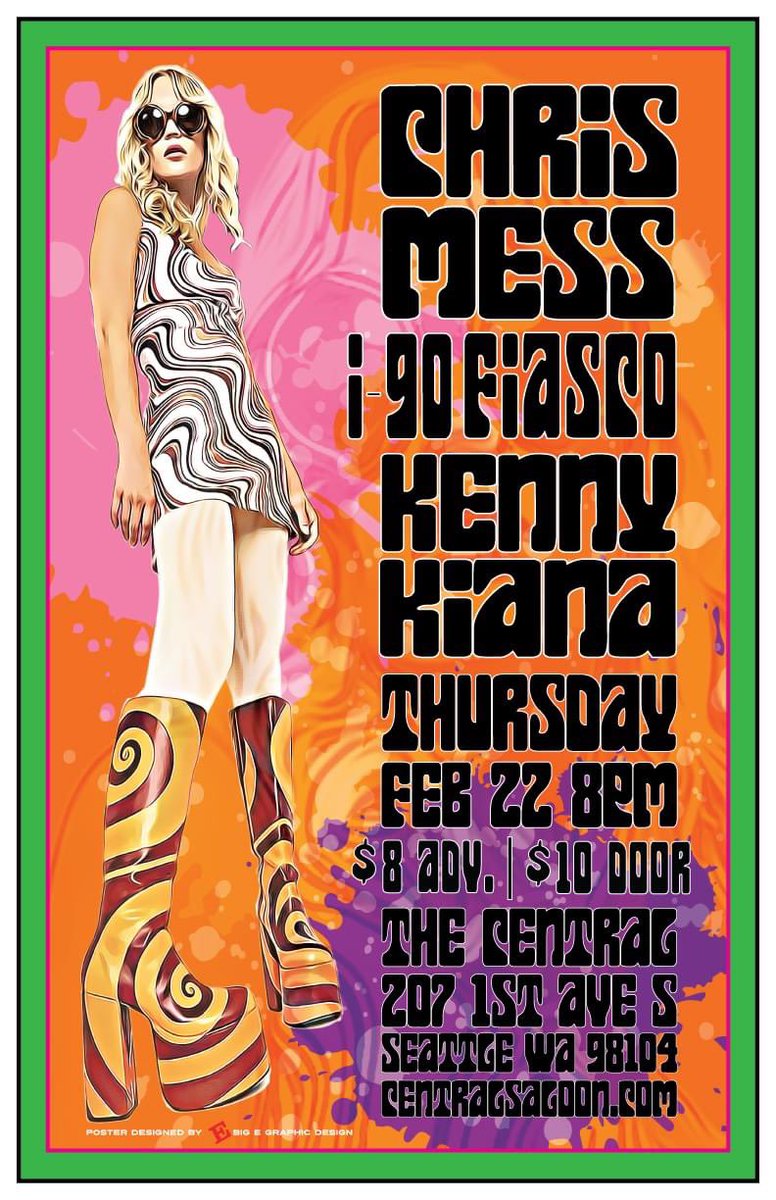 We’re live at @CentralSaloonWA tonight Thursday 2/22 w/i-90 Fiasco & Kenny Kiana ⚡️🤘🏼🎶#hardrock #punkrock #indierock #seattlemusic #livemusicseattle #seattlemusicians #NewMusic2024 #seattleevents