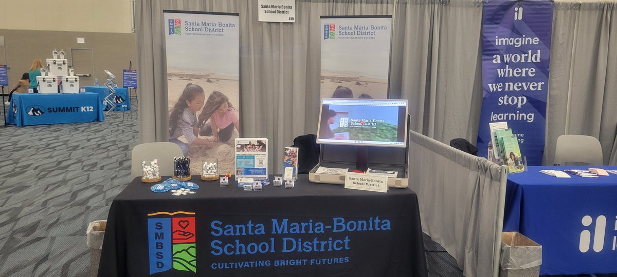 SMBSD showcasing at the CABE conference. #1 District on the Central Coast to work. Come join our team.@SmbsdE @SMBSDSupt