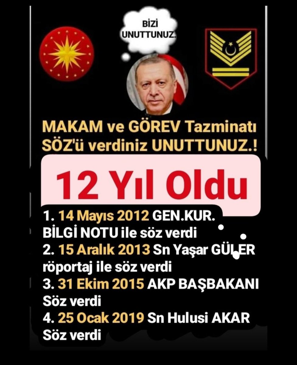 Tazminatlar için seçim sonrasını işaret etmeniz, 1 NİSAN şakası gibi. Sirke kavanozundan bal çıktığı ne zaman görülmüş! Bıktık artık dalga geçmenizden! #AstsubaylarAdaletMücadelesinde #EmekliGönderecek #MilliSavunmaBakanlığı @tcsavunma @hulusiakarmedya @celebimehmeta @TSKGnkur