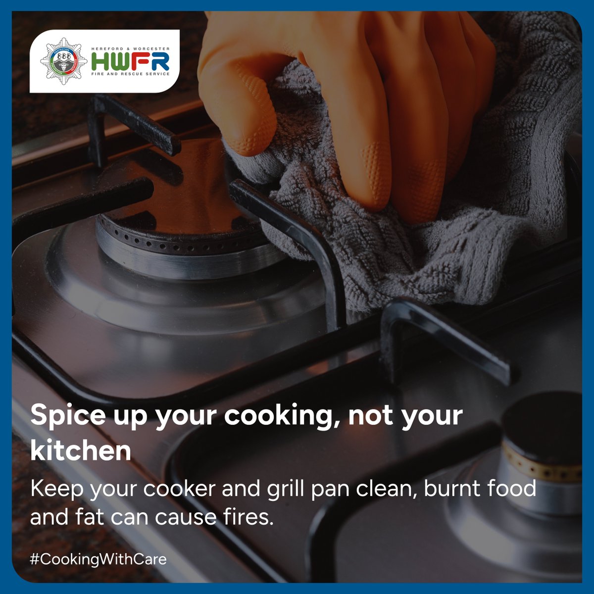 🔥 Burned food, fat, and flames are a recipe for disaster – let's extinguish the risk with a sparkling stove! ✨

#HWFRS #CookingWithCare #FireSafety #kitchen #Cooking