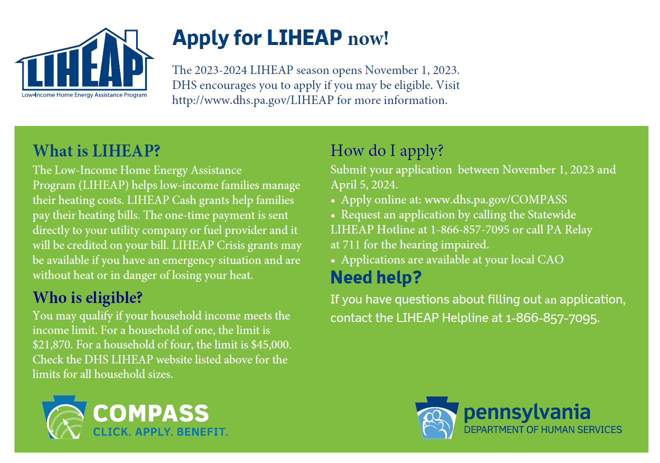 Pennsylvania Office of Consumer Advocate on X: &ldquo;LIHEAP remains 