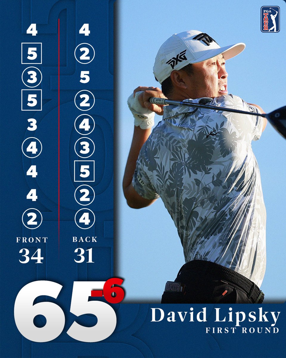 Strong round for the solo leader 👏 @David_Lipsky | @MexicoOpenGolf