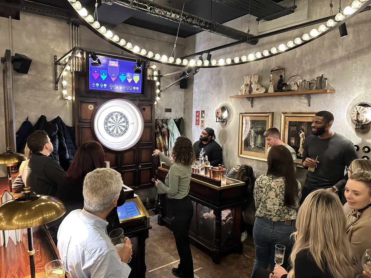 jamesjeynes's tweet photo. Great turn out for the @emplawyers midlands social tonight at Flight Club in Birmingham. Good atmosphere and some decent darts 🎯 too - thank you to everyone who came 👍 #employmentlawyers #employmentlaw https://t.co/CAYhc0VM9l