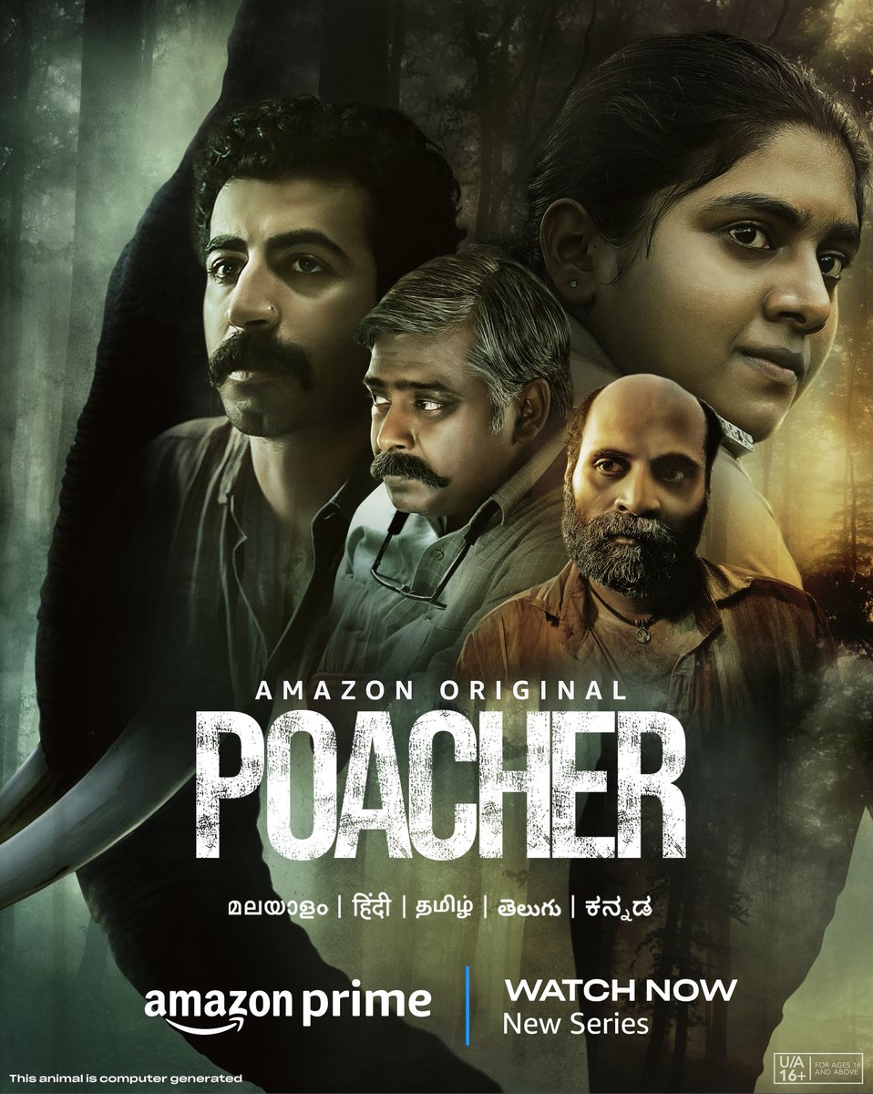 this time the voiceless will no longer go unheard, as the hunt for the Poacher begins! 🐘 #PoacherOnPrime, watch now bit.ly/PoacherOnPrime #RichieMehta @_QCEnt @EternalSunProd #NimishaSajayan @roshanmathew22 @debu_dibyendu @aliaa08 @RayMansfield @sean_mckittrick…